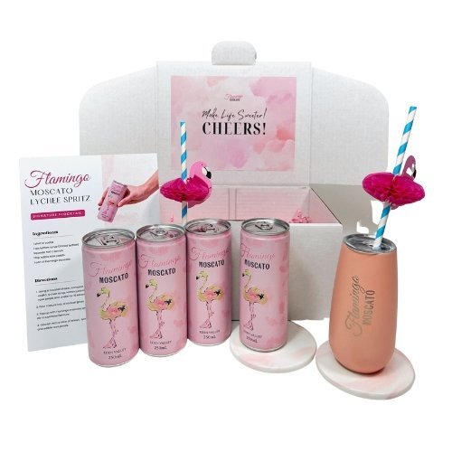 Make Life Sweeter Flamingo Gift Box - Millon Wines